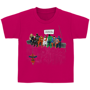 Kinder T-Shirt superhelden parodie