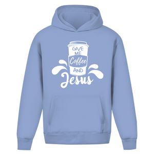 Oversize Hoodie Ohne Kordel give me coffee and jesus