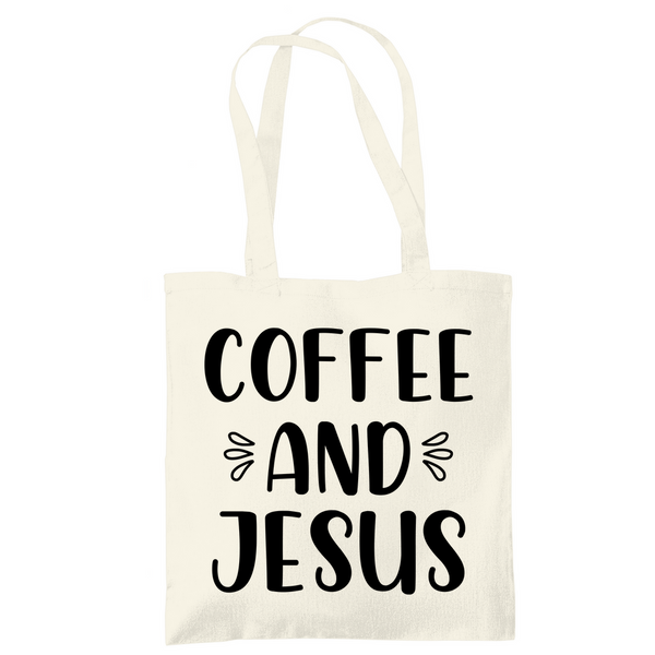 Tragetasche coffee and jesus