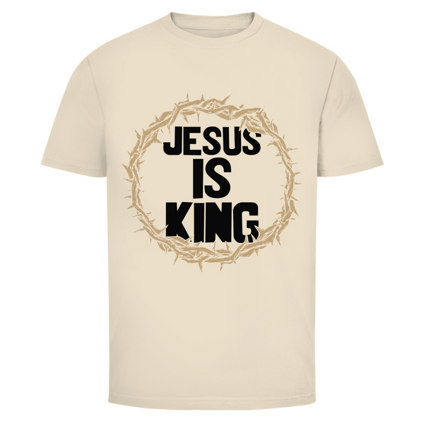 Herren T-Shirt jesus is king dornenkrone