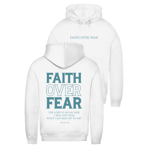 Damen Hoodie faith over fear psalm 118:6