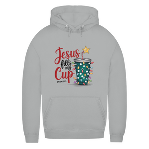 Damen Hoodie jesus fills my cup psalm 23.5