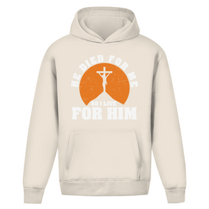 Oversize Hoodie Ohne Kordel he died for me