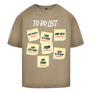 Oversize Washed T-Shirt to do list