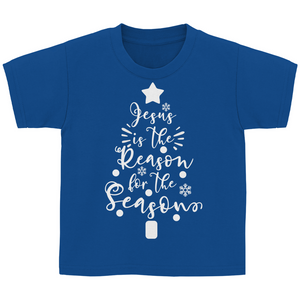 Kinder T-Shirt jesus is the reason tannenbaum