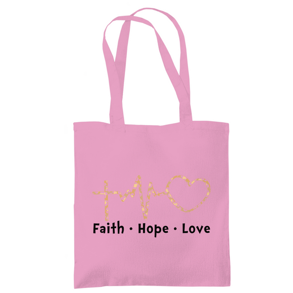 Tragetasche faith hope love