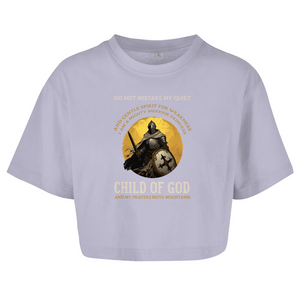 Damen Oversize Crop Top child of god