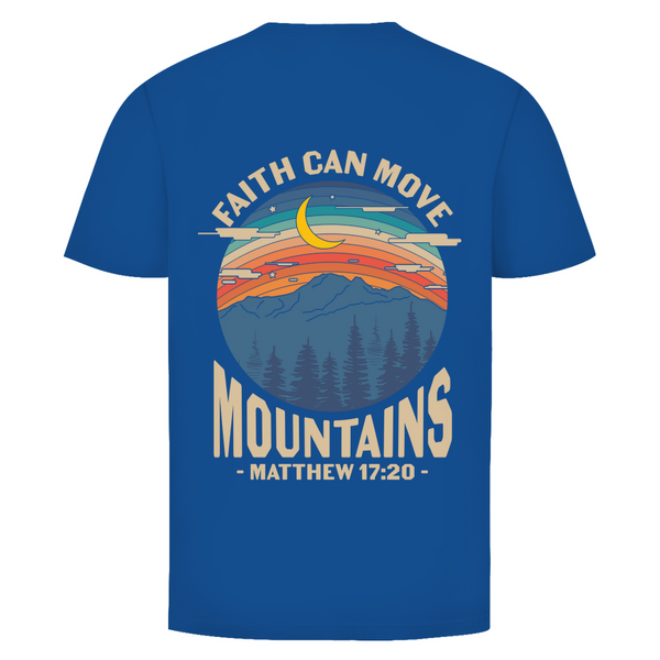 Herren T-Shirt faith can move mountains matthew 17:20