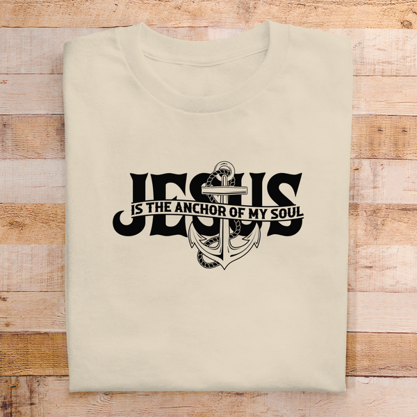 Herren T-Shirt jesus the anchor of my soul