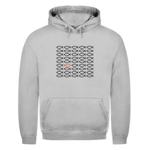 Herren Hoodie fisch symbol ICHTHYS
