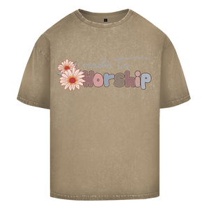 Oversize Washed T-Shirt made to worship