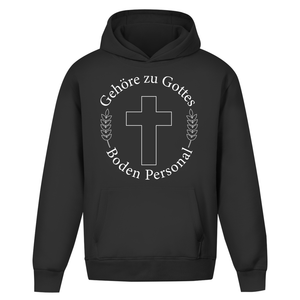 Oversize Hoodie Ohne Kordel gehöre zu gottes boden personal