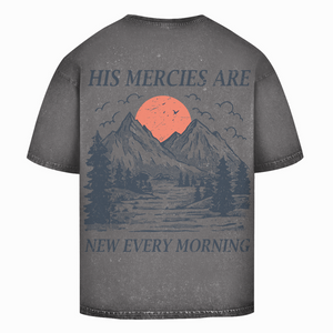 Oversize Washed T-Shirt his marcies are new every morning