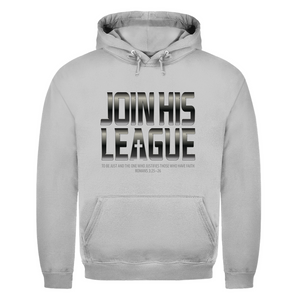 Herren Hoodie join his league romans 3:25-26