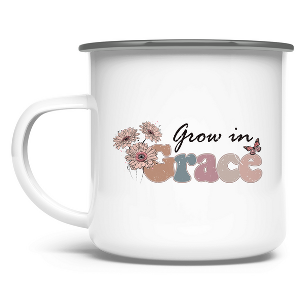 Emaille Tasse grow in grace