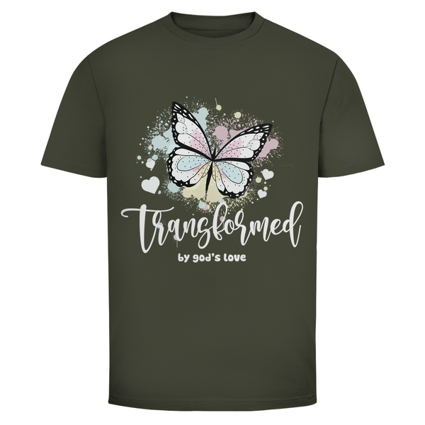 Herren T-Shirt transformed by gods love