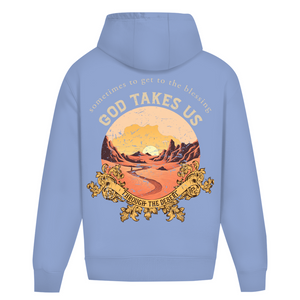 Oversize Hoodie Ohne Kordel god take us through the desert