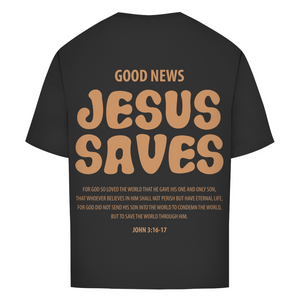Oversize T-Shirt jesus saves john 3:16-17