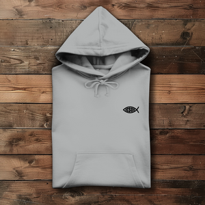 Damen Hoodie fisch symbol ICHTHYS Jesus