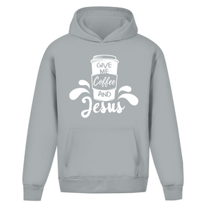 Oversize Hoodie Ohne Kordel give me coffee and jesus