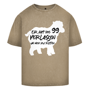 Oversize Washed T-Shirt er hat die 99 verlassen