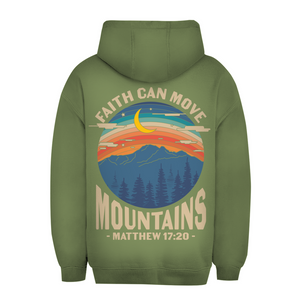 Unisex Oversize Hoodie faith can move mountains matthew 17:20