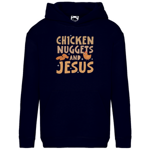 Kinder Hoodie chicken nuggets and jesus