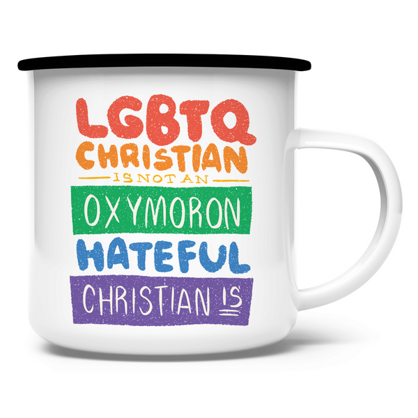 Emaille Tasse lgbt christlich