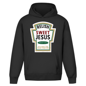 Oversize Hoodie Ohne Kordel relish sweet jesus psalm 34:3