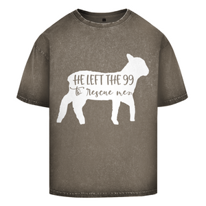 Oversize Washed T-Shirt he left the 99