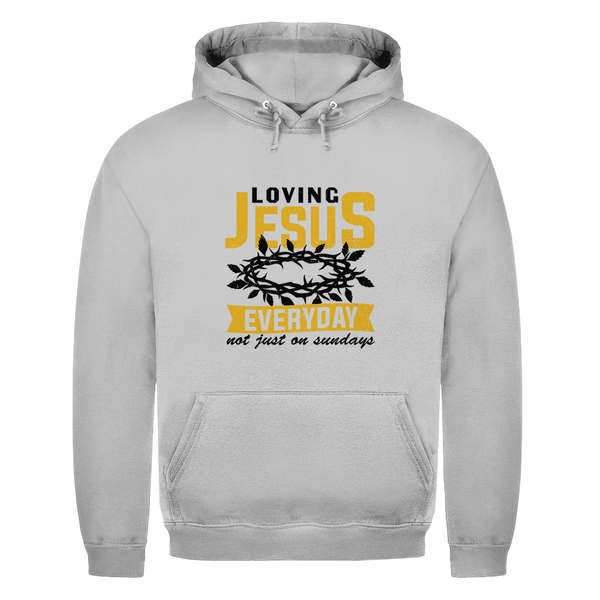 Herren Hoodie loving jesus everyday