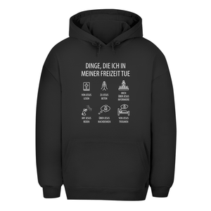 Unisex Oversize Hoodie dinge die ich in meiner freizeit tue