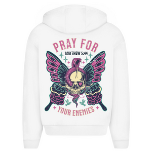 Oversize Zipper Hoodie pray for your enemies matthew 5:44