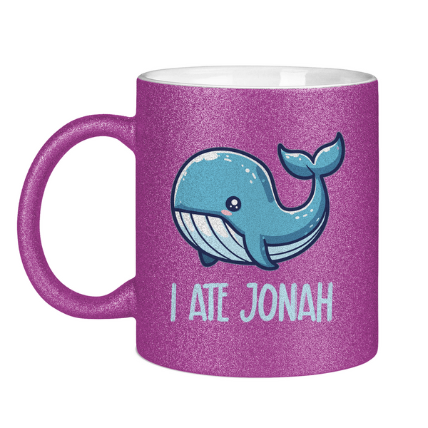 Glitzertasse i ate jonah wal