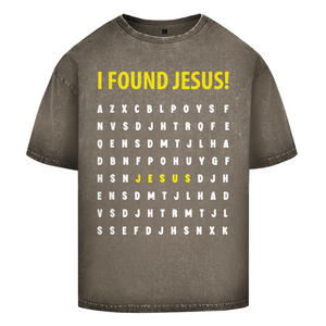 Oversize Washed T-Shirt i found jesus