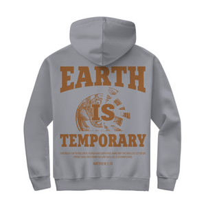 Herren Zipper Hoodie earth ist temporary matthew 5:18
