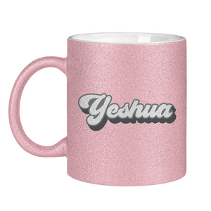 Glitzertasse jeshua