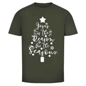 Herren T-Shirt jesus is the reason for the season