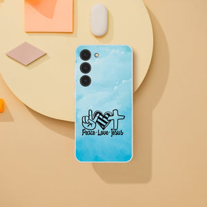peace love jesus Samsung-Hülle