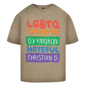Oversize Washed T-Shirt lgbtq christian