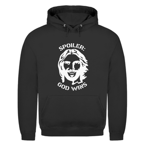 Herren Hoodie spoiler god wins