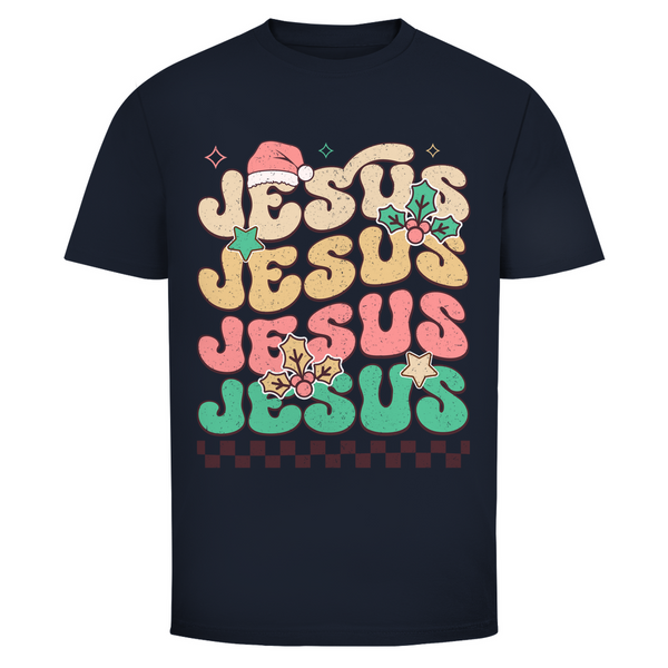 Herren T-Shirt jesus weihnachtsmotiv