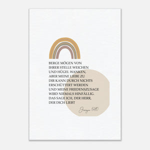 herr der dich liebt jesaja 54.10 Leinwandbild