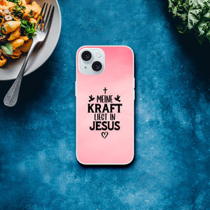 meine kraft liegt in jesus iPhone-Hülle