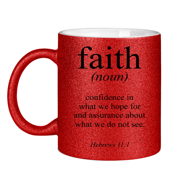 Glitzertasse faith definition