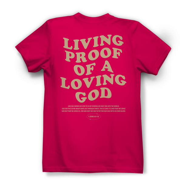 Damen Bio T-Shirt a loving god 1 john 4:9-10