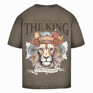 Oversize Washed T-Shirt daughter of the king 2 corinthians 6:18
