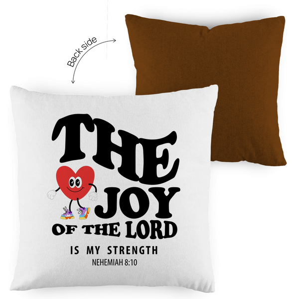 Kopfkissen zweifarbig the joy of he lord nehemiah 8:10