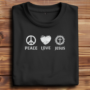 Oversize T-Shirt peace love jesus