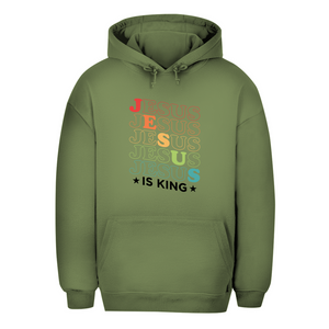 Unisex Oversize Hoodie jesus is king retro